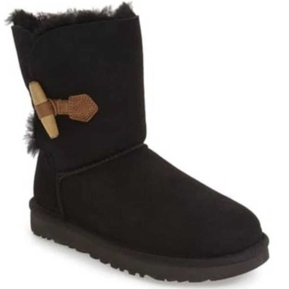 UGG Keely Women's Sheepskin Boots in Black SZ 5 - image 1