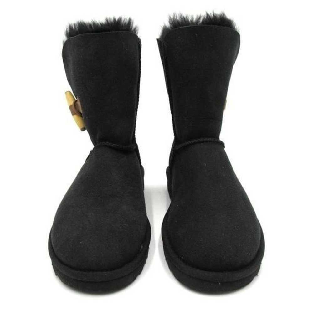 UGG Keely Women's Sheepskin Boots in Black SZ 5 - image 3