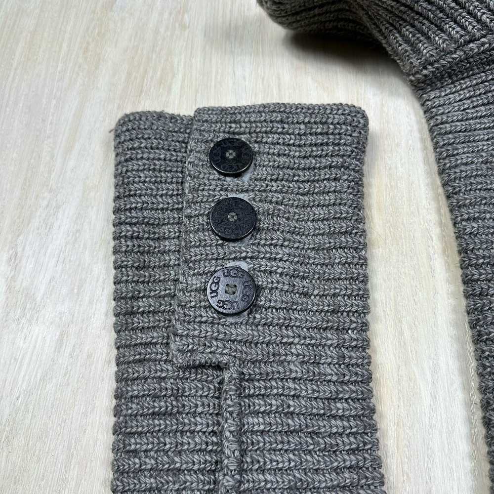 UGG Classic Cardy Gray Ribbed Knit Boots Button D… - image 2