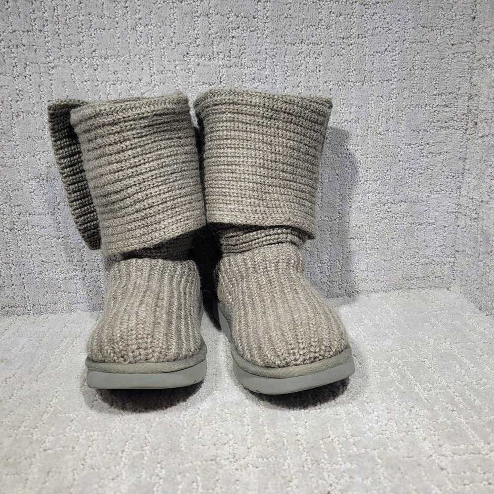 UGG Classic Cardy Women Size 7 US Grey Wool Knit … - image 11