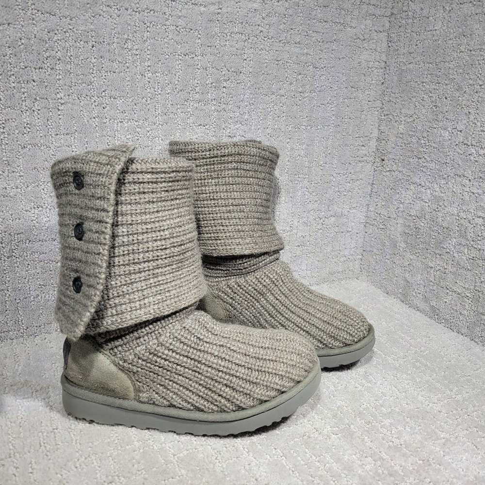 UGG Classic Cardy Women Size 7 US Grey Wool Knit … - image 1