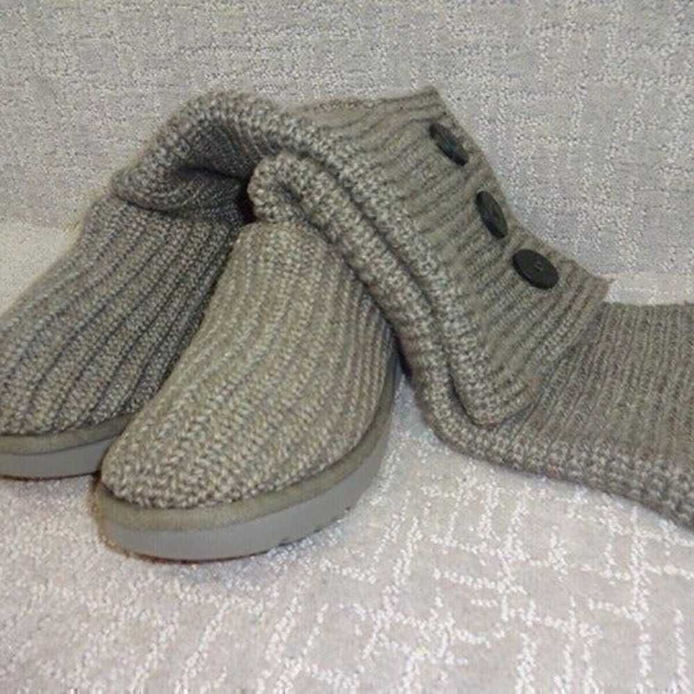 UGG Classic Cardy Women Size 7 US Grey Wool Knit … - image 2