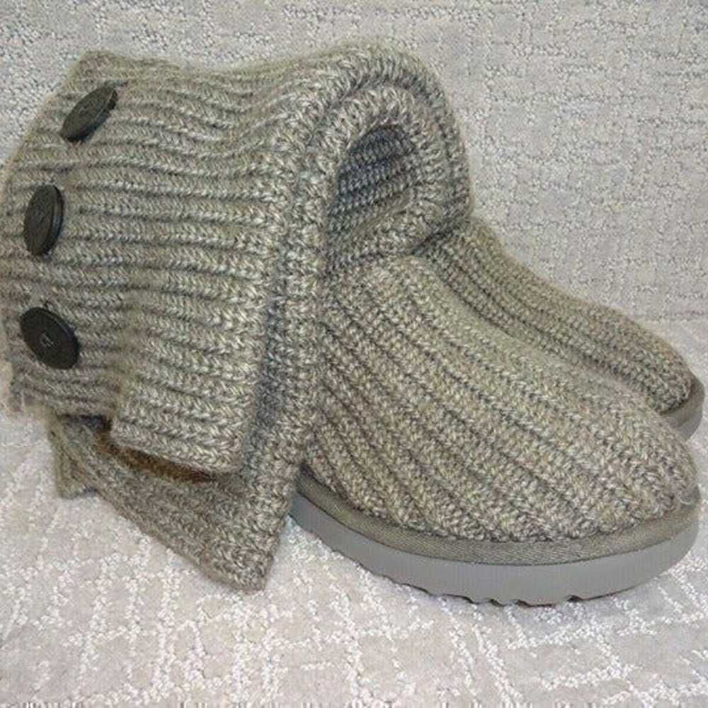 UGG Classic Cardy Women Size 7 US Grey Wool Knit … - image 6