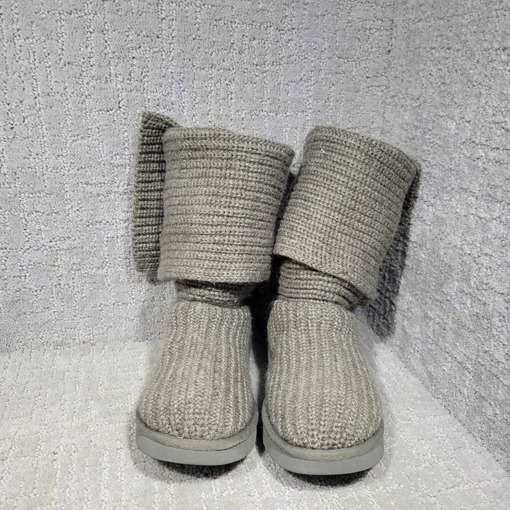 UGG Classic Cardy Women Size 7 US Grey Wool Knit … - image 9