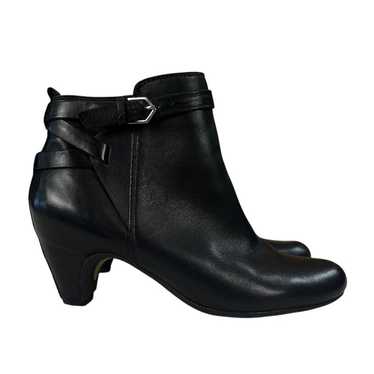 Sam Edelman Maddox Ankle Black Leather Booties Wom