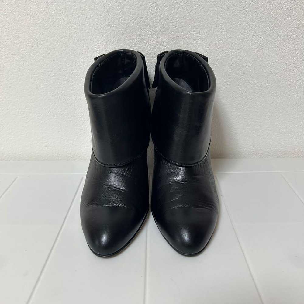 DIANA Booties with Back Ribbon Short Boots Black … - image 2