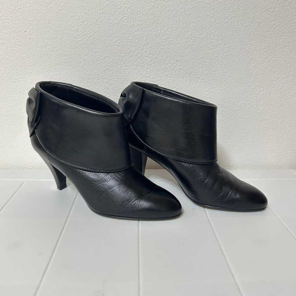 DIANA Booties with Back Ribbon Short Boots Black … - image 4