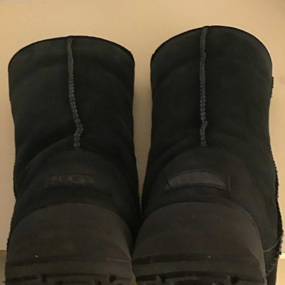 UGG women black suede Classic II tall boots Size 6 - image 10