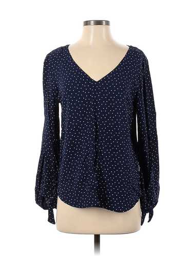 Maeve by Anthropologie Women Blue Long Sleeve Blou