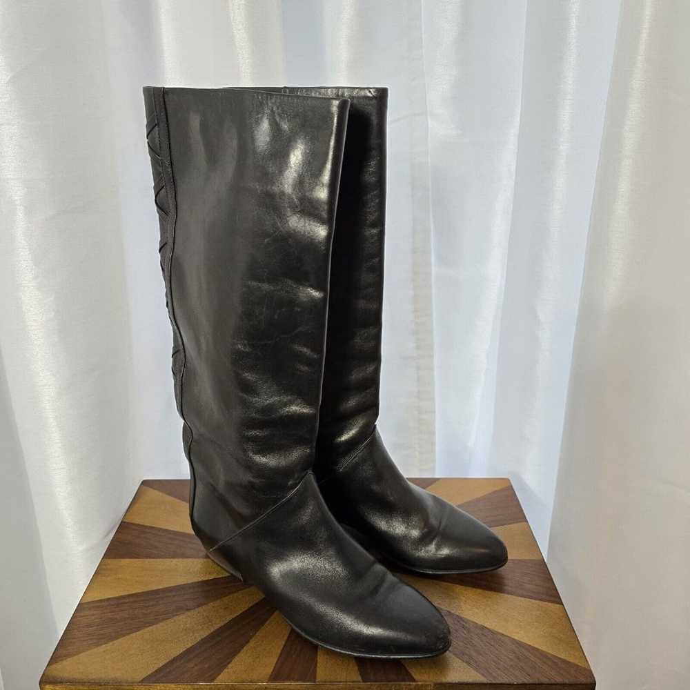 Vintage Valerie Stevens Womens 7 Black Leather Bo… - image 2