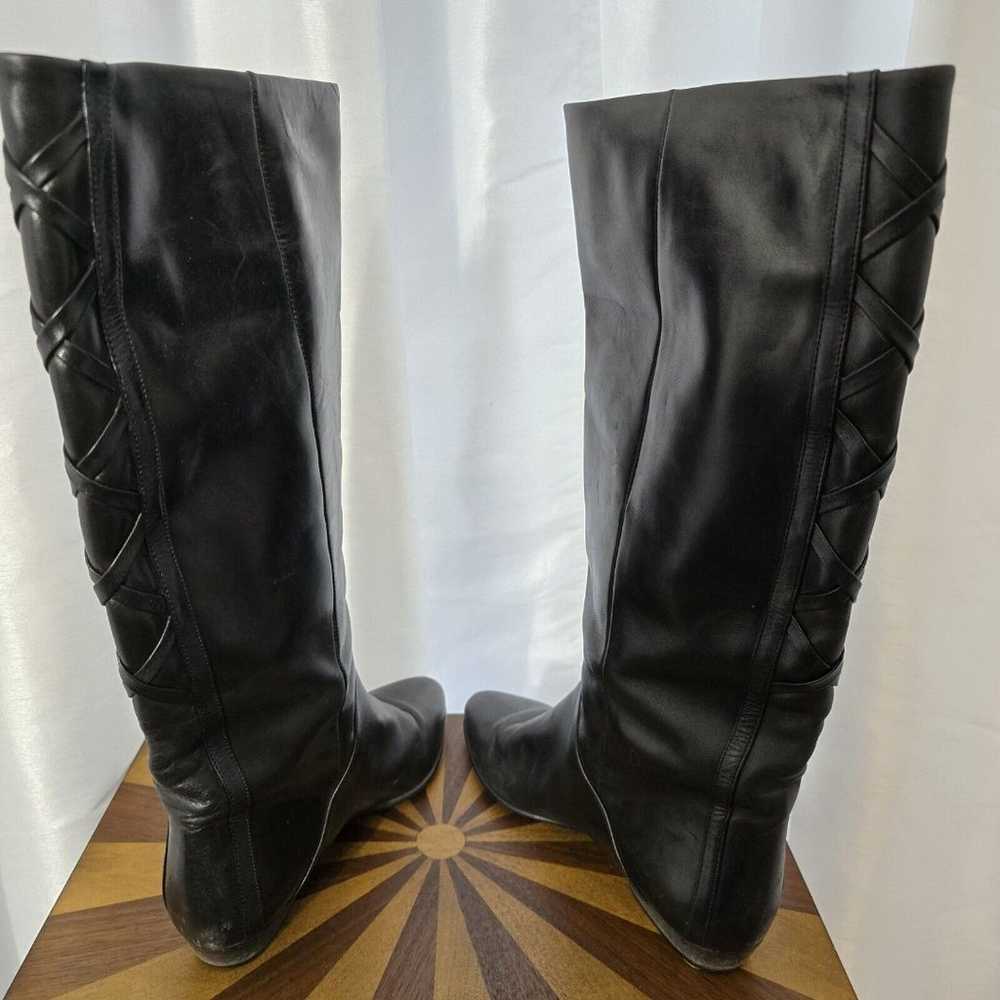 Vintage Valerie Stevens Womens 7 Black Leather Bo… - image 9