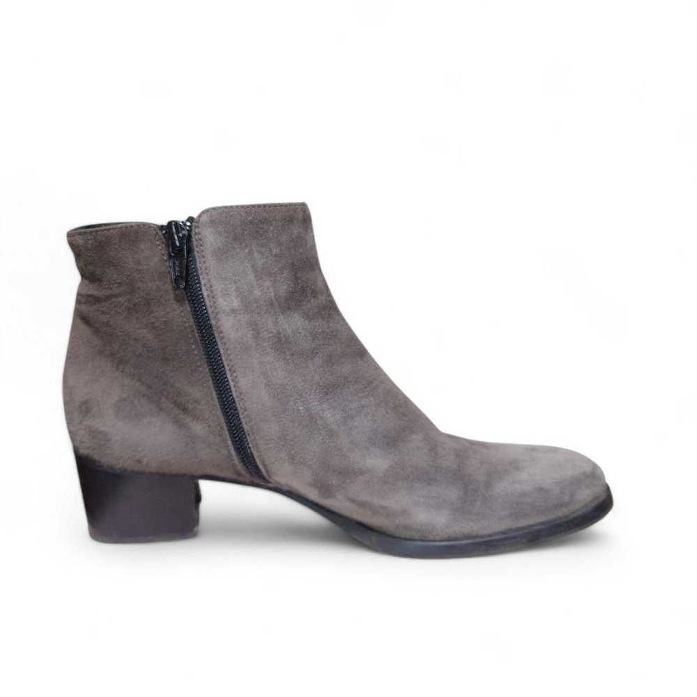 LucaGrossi Gray Side Gore Boots 23.5 Side Zip Sue… - image 6