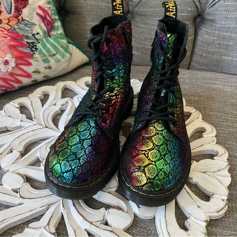 Dr. Martens Rainbow Boots Women’s 5 - image 2