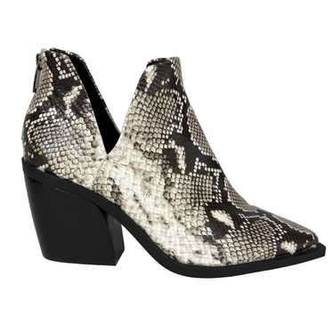 Vince Camuto Bibestie Leather Snakeskin Booties - 