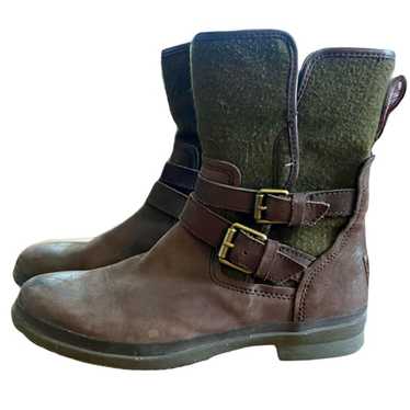 UGG Simmens Leather Waterproof Boots Brown Leathe… - image 1