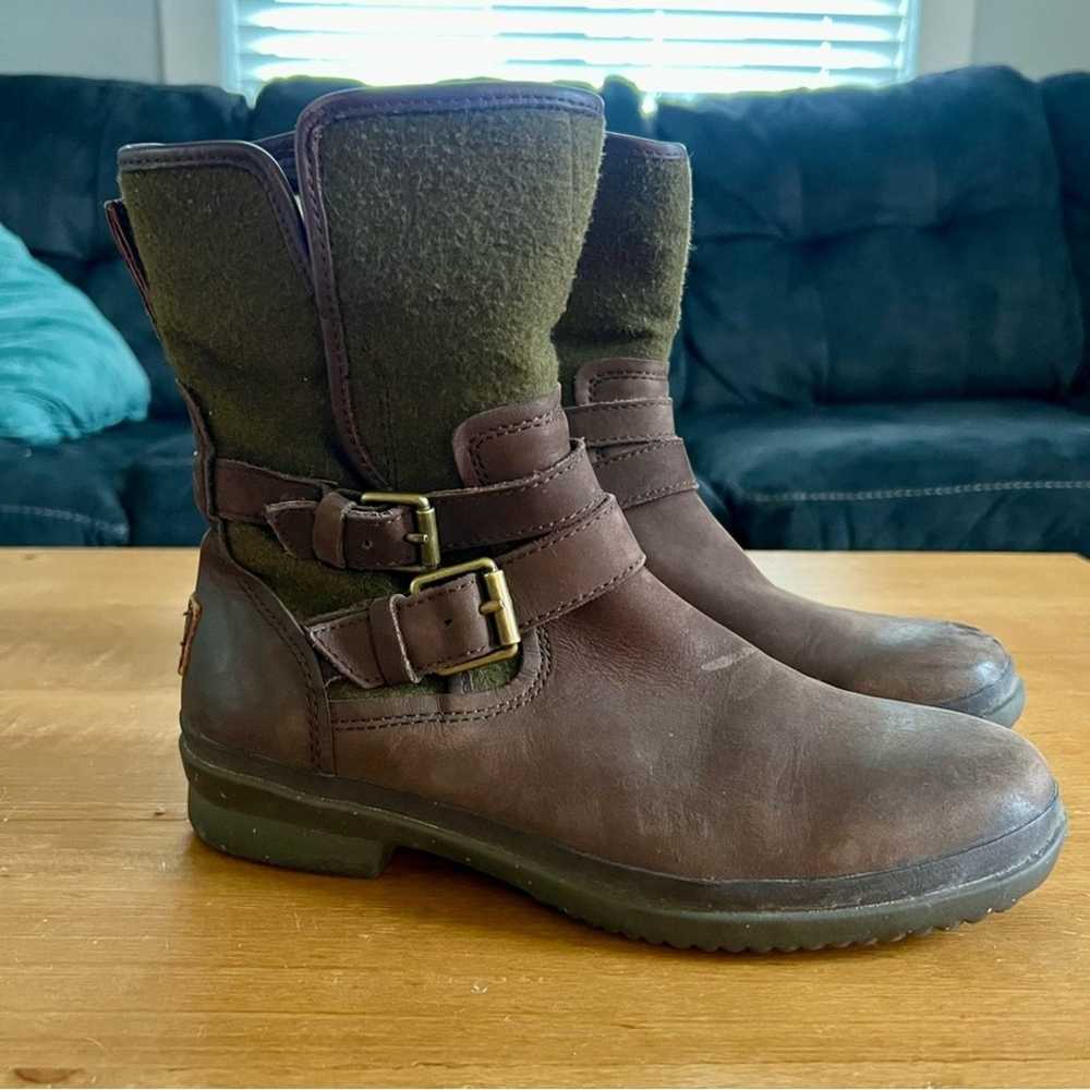 UGG Simmens Leather Waterproof Boots Brown Leathe… - image 4