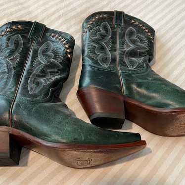 Justin Women's boots turquoise size 10 - image 1