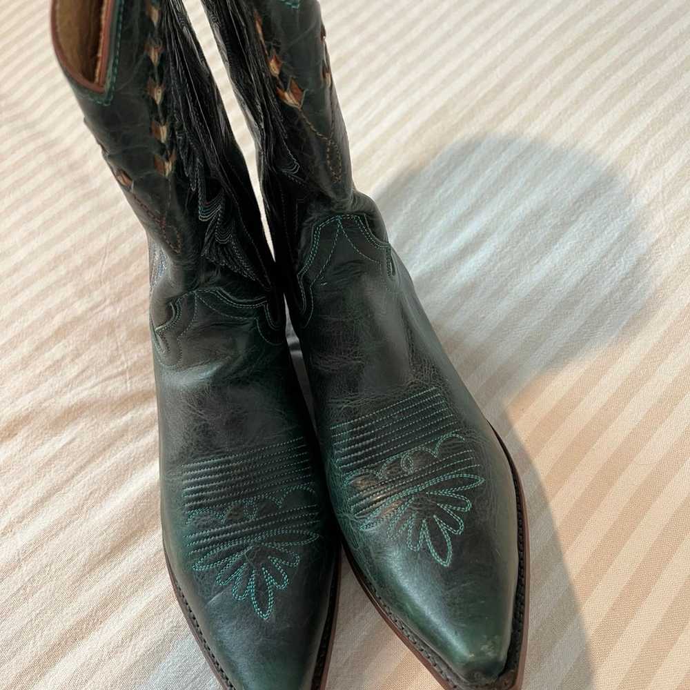 Justin Women's boots turquoise size 10 - image 4