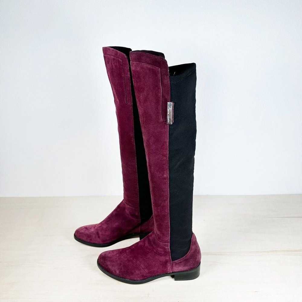 Vince Camuto KELLISI Black Burgundy Knee High Str… - image 1