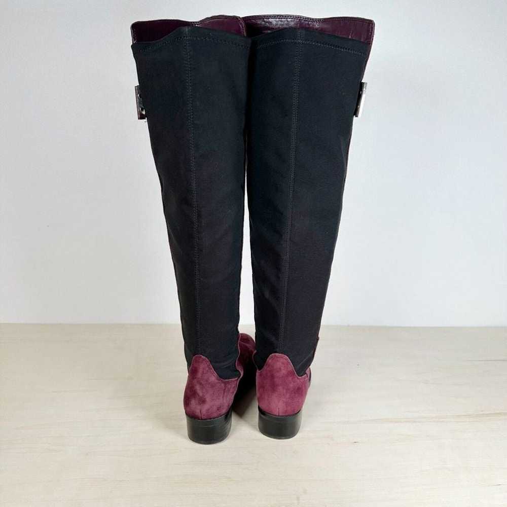 Vince Camuto KELLISI Black Burgundy Knee High Str… - image 3