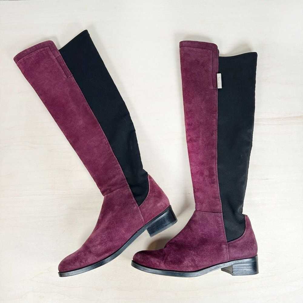 Vince Camuto KELLISI Black Burgundy Knee High Str… - image 7