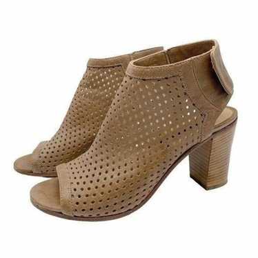 Steve Madden Brown Perforated Booties