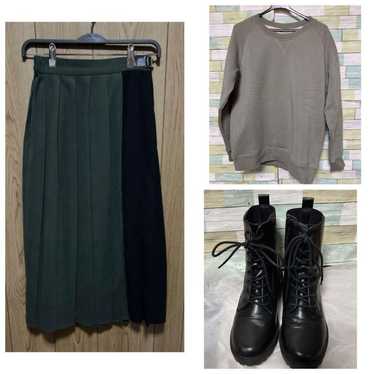 Fleece-lined trainer & boots & skirt - image 1