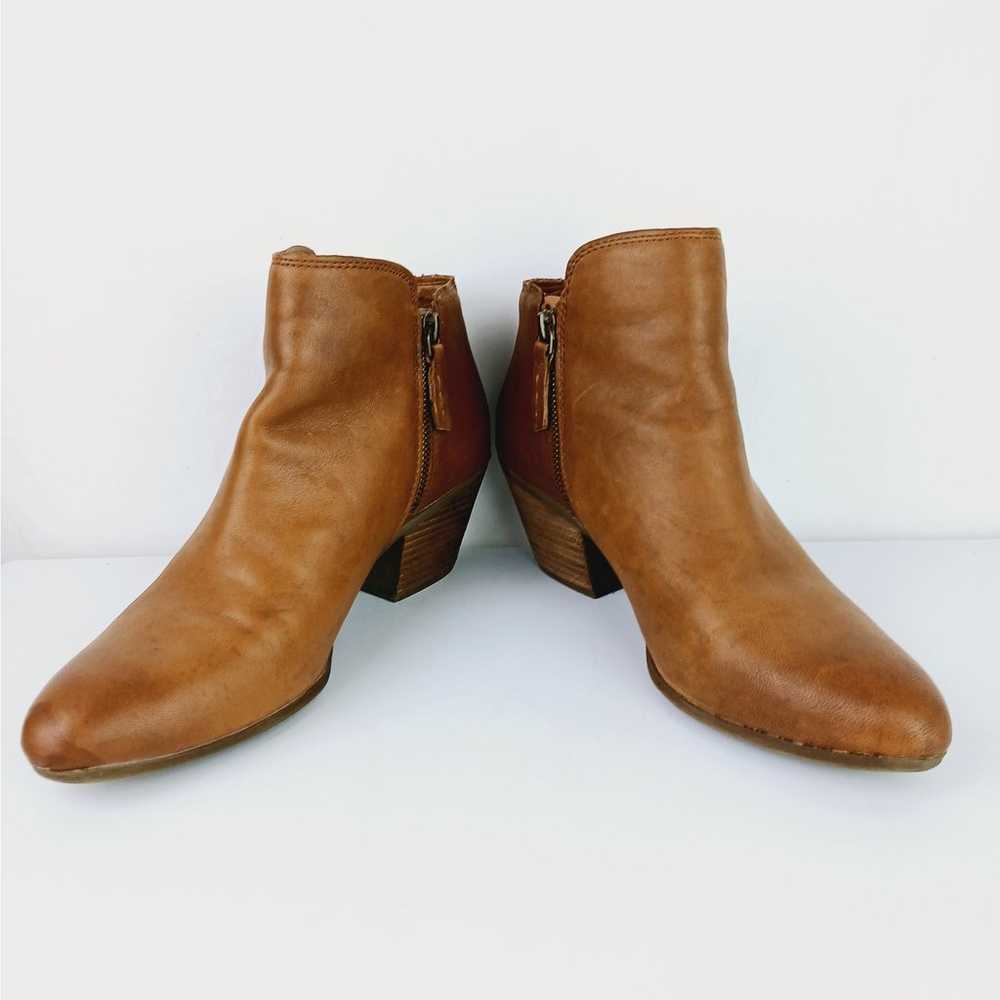 Frye SZ 9.5 Judith Smooth Leather Booties Cognac - image 6