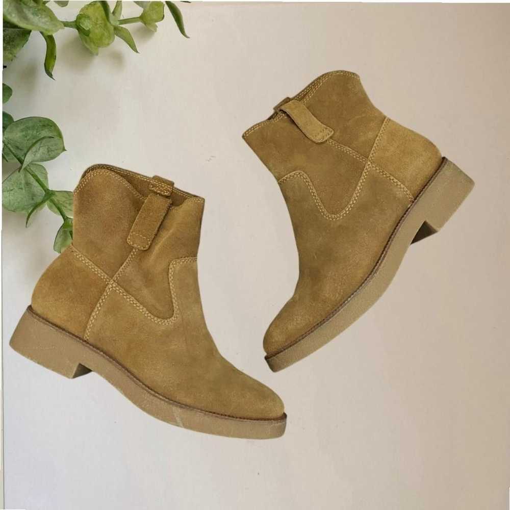 Lucky Brand Brown Tan Suede Leather Ankle Boots S… - image 1