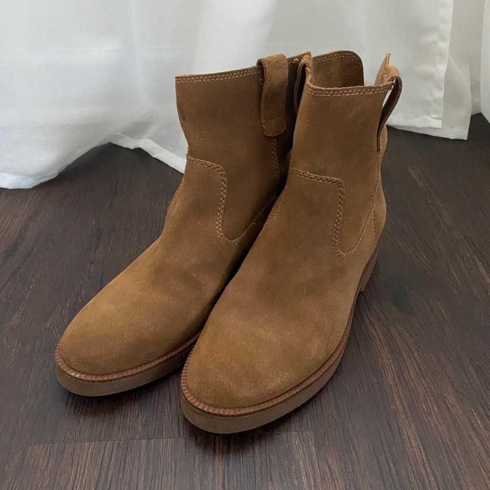 Lucky Brand Brown Tan Suede Leather Ankle Boots S… - image 5