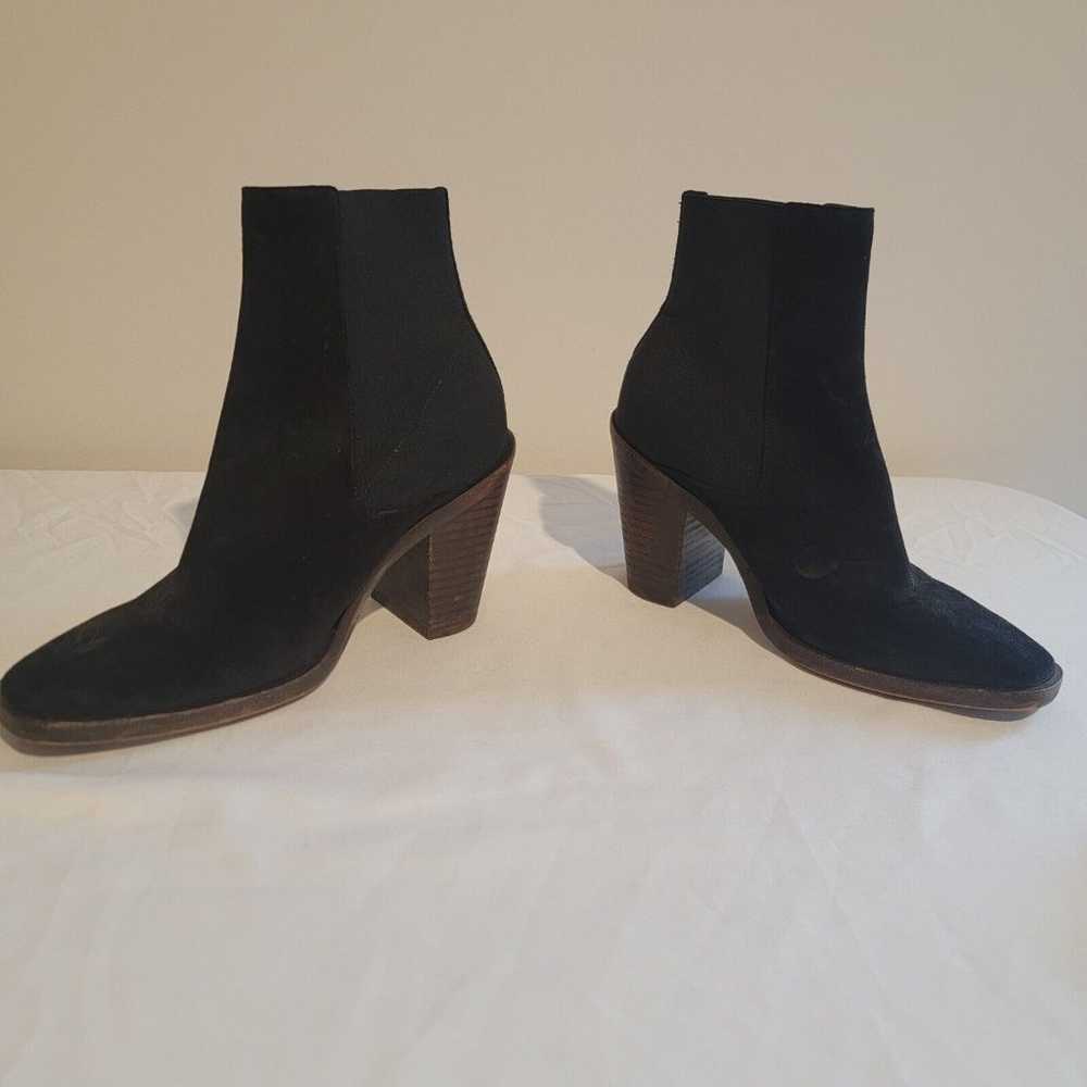 Rag And Bone Axel Chelsea Booties Black Suede Sta… - image 6