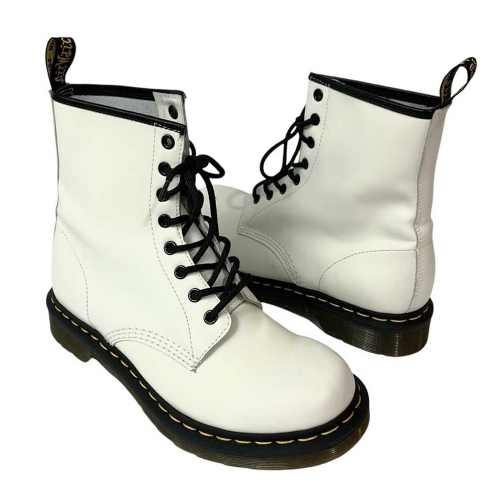 Dr. Martens 11821 Combat Boots Womens Size 10 Whi… - image 1