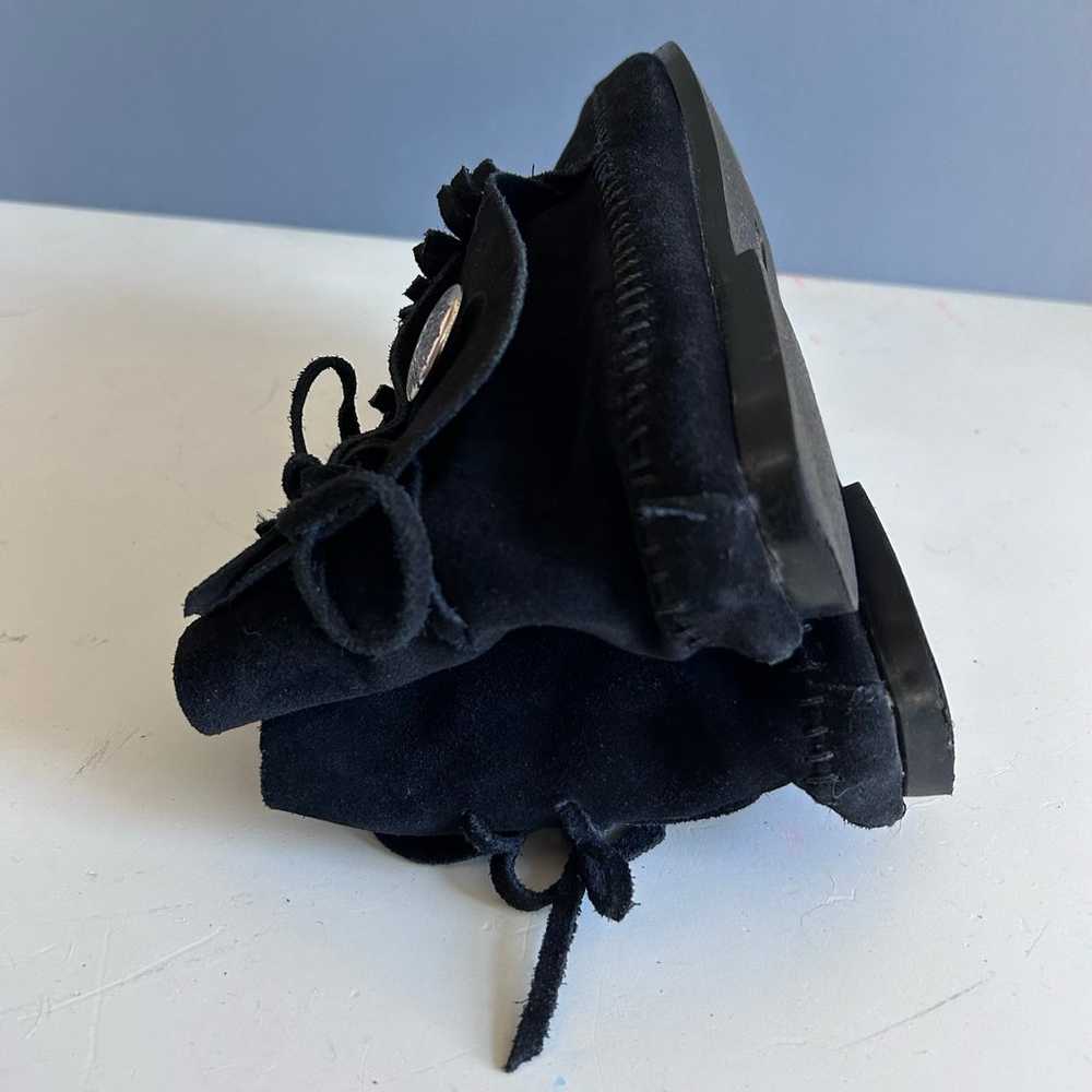 Minnetonka moccasin believes size 7 black conch f… - image 10