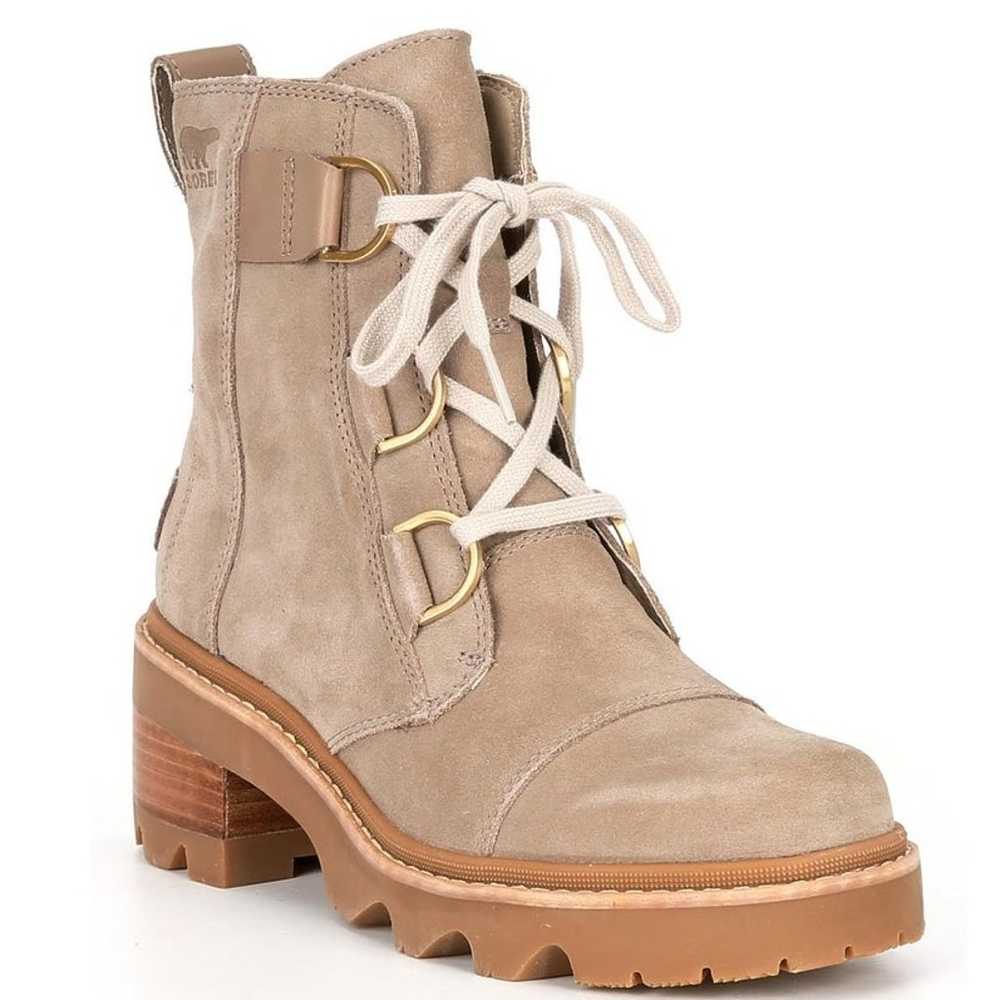 New Women's Sorel Joan Now Lace Up Boots Taupe Gu… - image 1