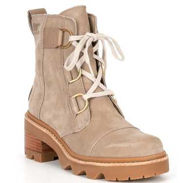 New Women's Sorel Joan Now Lace Up Boots Taupe Gum