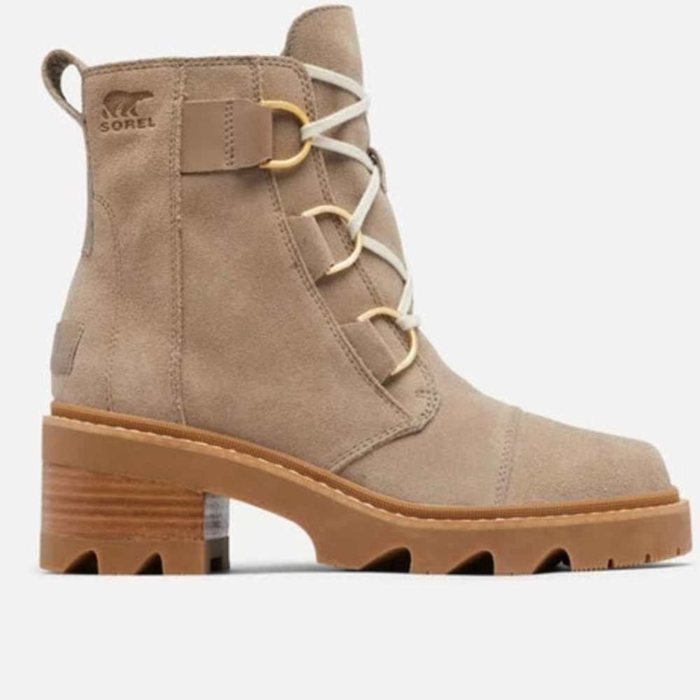 New Women's Sorel Joan Now Lace Up Boots Taupe Gu… - image 2