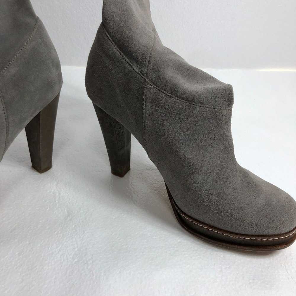 Cole Haan Leather Suede Boots Gray with Heels Wom… - image 10