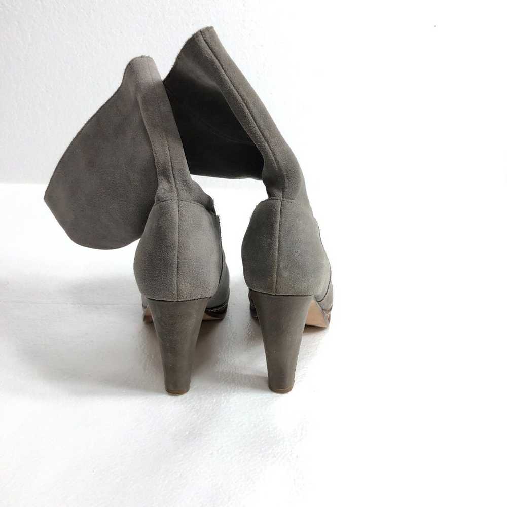 Cole Haan Leather Suede Boots Gray with Heels Wom… - image 3