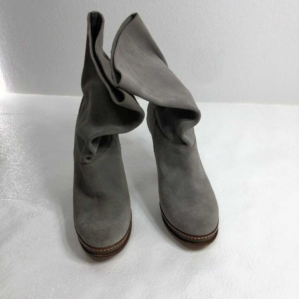 Cole Haan Leather Suede Boots Gray with Heels Wom… - image 6