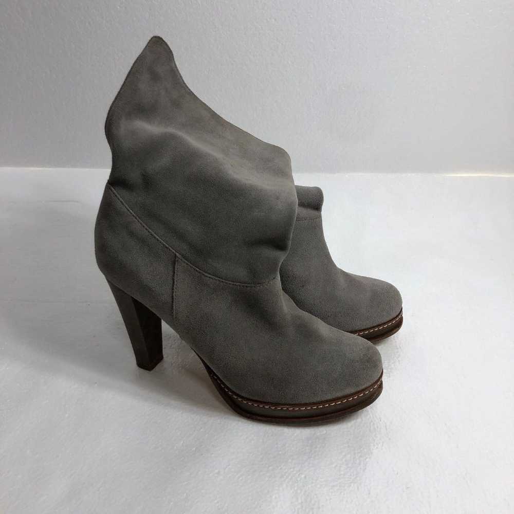 Cole Haan Leather Suede Boots Gray with Heels Wom… - image 7