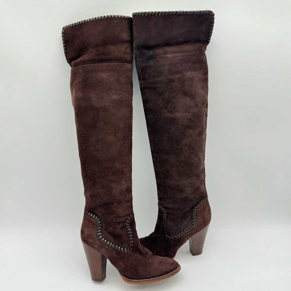 Michael Kors Neptune Suede Chocolate Brown Whipst… - image 3