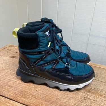 Sorel Boots Winter Fleece Lined Teal Women's 10 - image 1