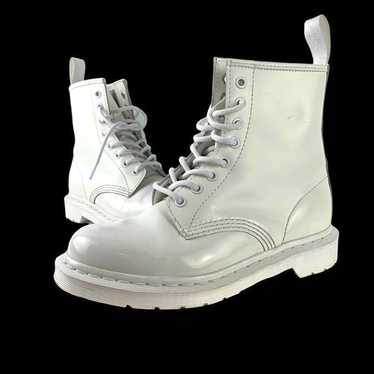 Doc Martens 1460 Mono All White Smooth Leather Boo