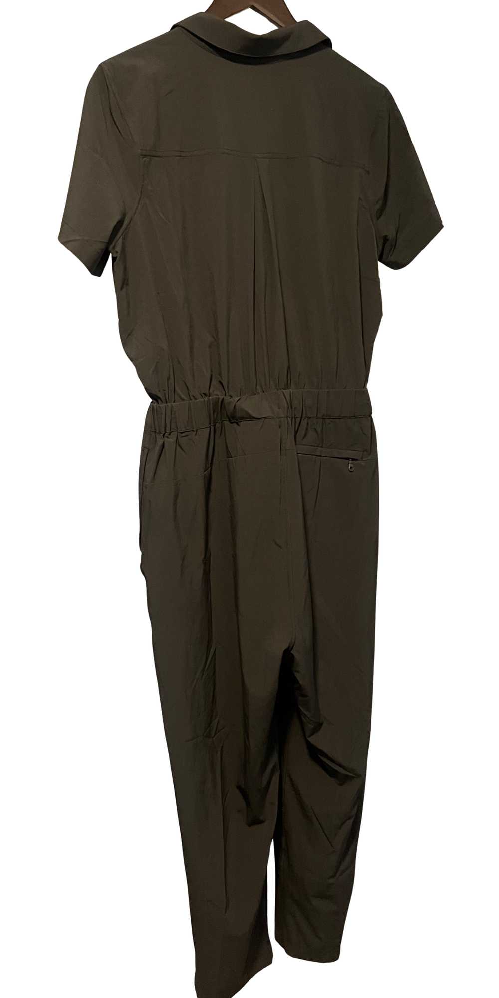 Girlfriend Collective Black Stretch Woven Jumpsuit - image 6