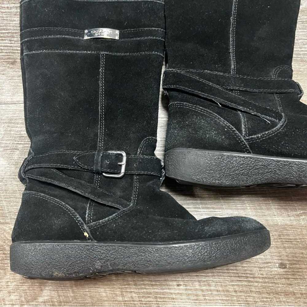 Coach Black Tall Boots Size 5.5 - image 8