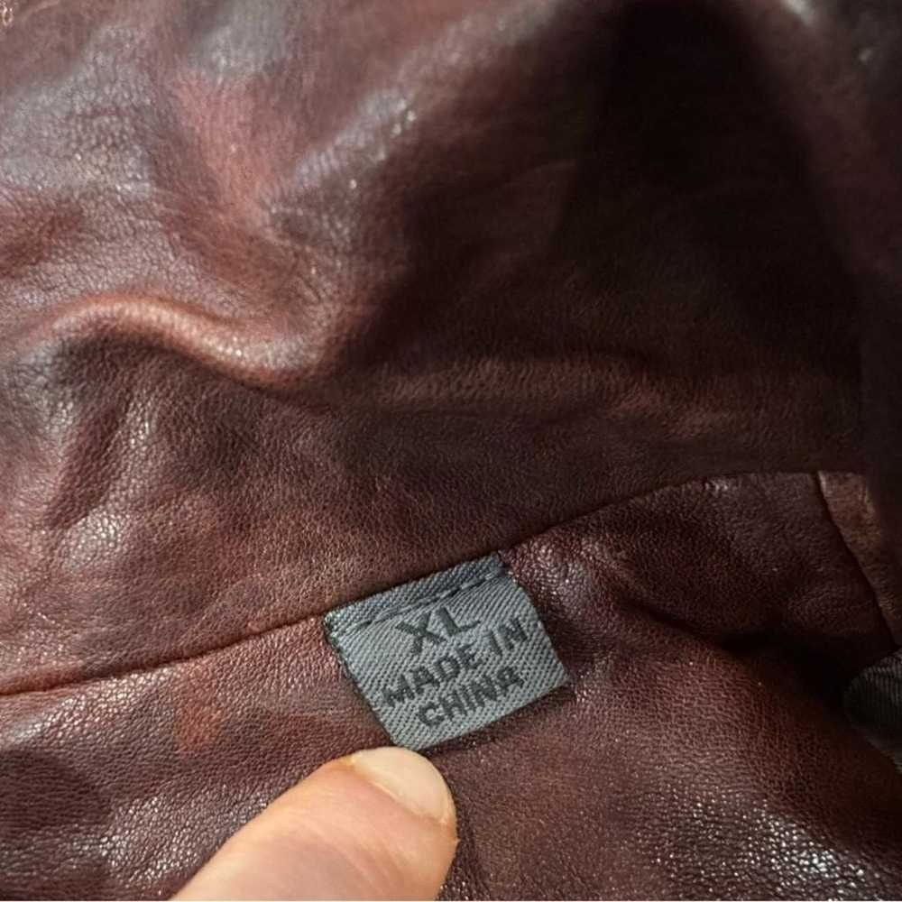 Non Signé / Unsigned Leather jacket - image 10