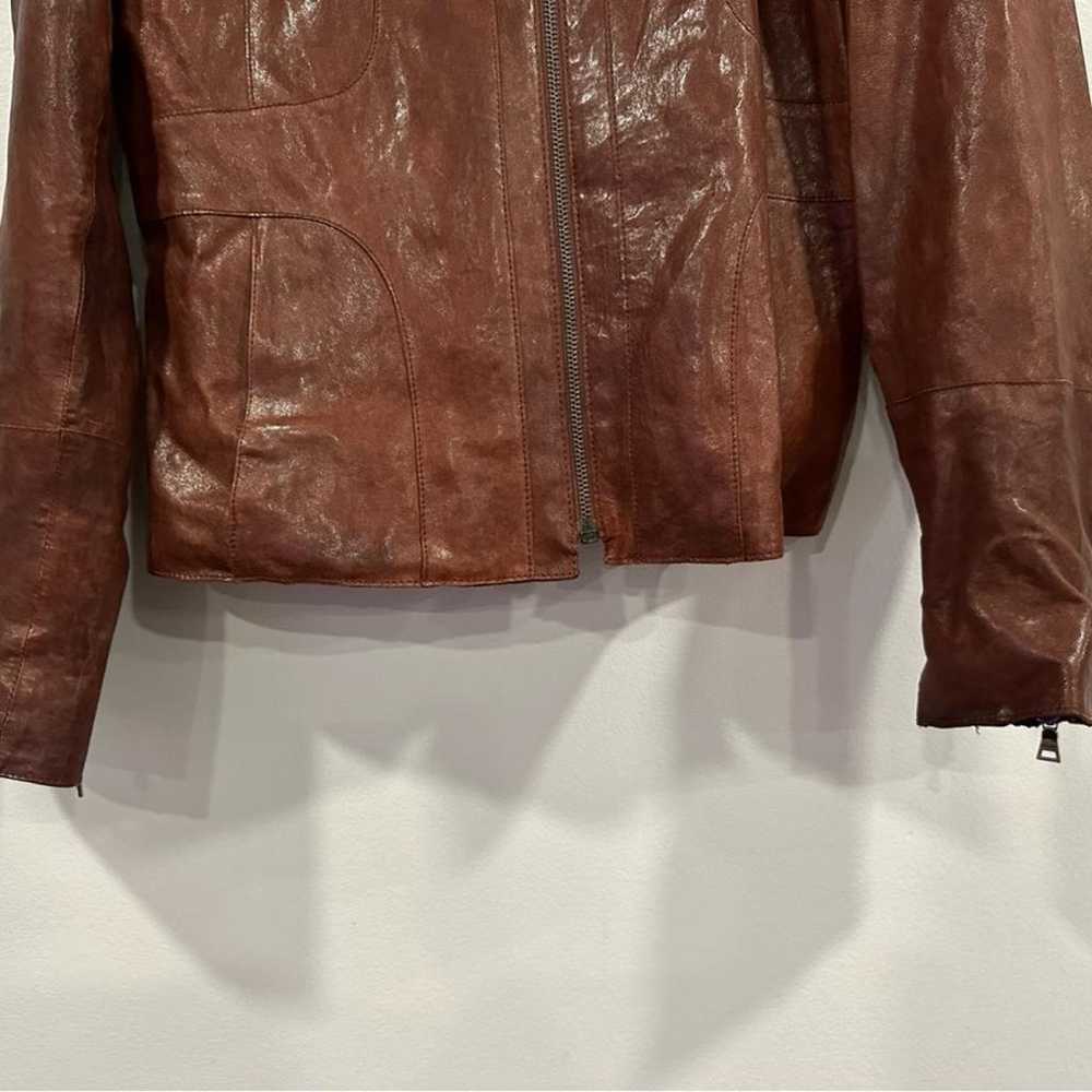 Non Signé / Unsigned Leather jacket - image 3