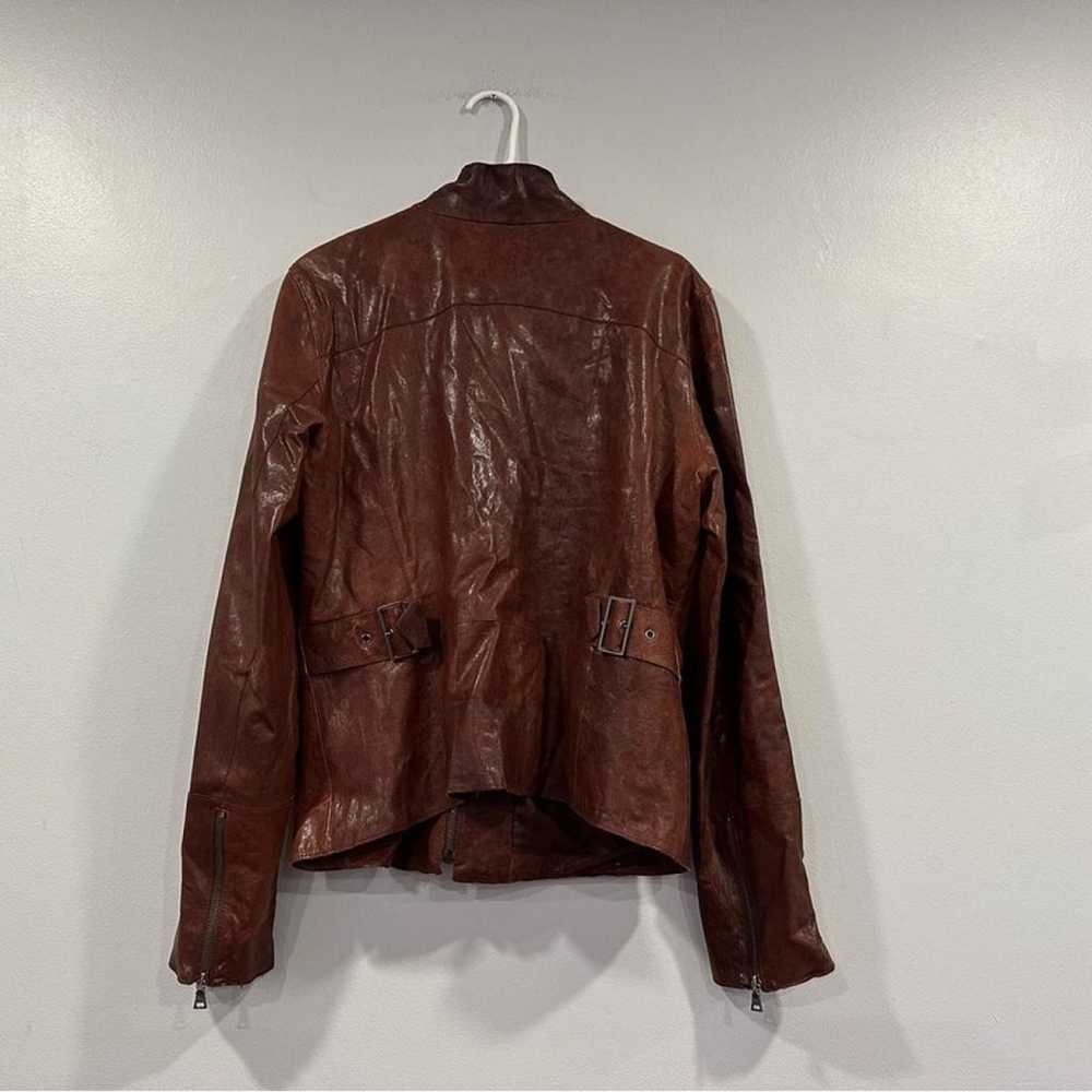 Non Signé / Unsigned Leather jacket - image 5