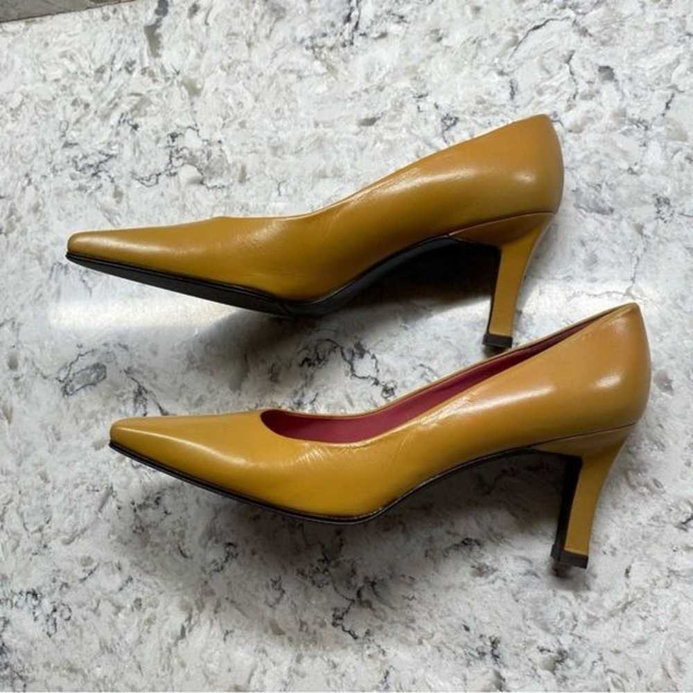 Etienne Aigner Caramel Color Leather Pump - image 4