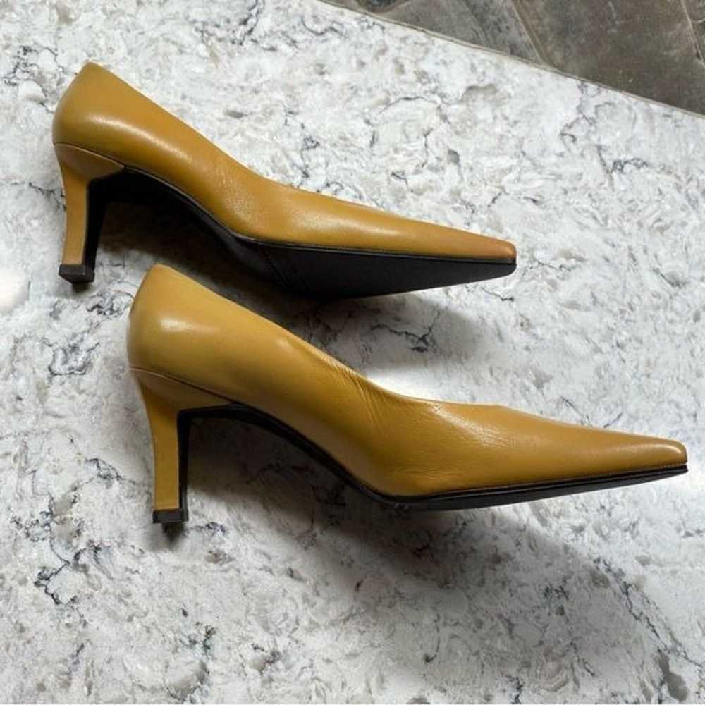 Etienne Aigner Caramel Color Leather Pump - image 5